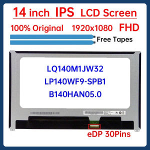14 Inch Laptop LCD Screen LQ140M1JW32 B140HAN05.0 LP140WF9-SPB1 Display Matrix Panel Replacement 1920x1080 eDP 30 Pins Non-Touch