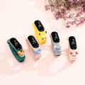 PROMO0- BAJ Jam Tangan Digital Elektronik Tahan Air Led Rubber IP67 Motif Kartun Anak Laki-laki Perempuan Pria Wanita Couple Dewasa Semua Umur Gelang JF061 JA006 -Sedia jam tangan unisex murah bestseller. 