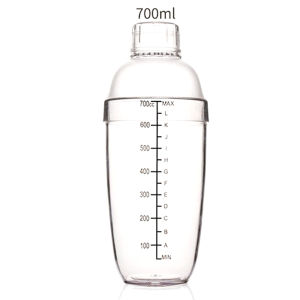 High Quality Acrylic Milk Tea Shaker Cocktail Juice Shaker Bottle Blender Juice Mixer Bar Supplies