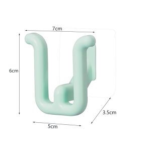 3pcs Slippers Rack No Punching Bathroom Simple Slipper Hook Toilet Wall Mounted Bedroom Neat Storage Shoe Drying Rack