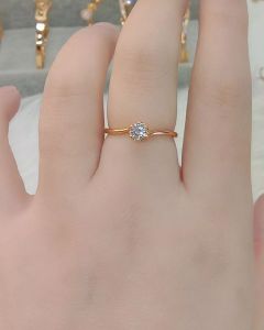 La Vienne - Afifah - Cincin Titanium Wanita Anti Karat - Perhiasan Perempuan Mewah Elegan