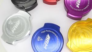 ARM Radiator Cap Cover Universal CNC Aluminum with Sticker for NMAX AEROX ADV PCX Etc Motorcycle ARM Radiator Cap Cover