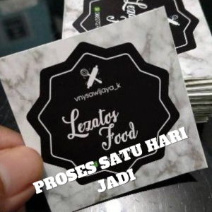 Stiker Free Costum 100 Pcs Stiker Makanan/ Stiker Minuman