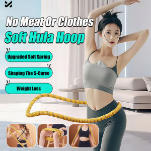 🔥 Super Low Price🔥Enhanced Soft Hula Hoop Spring Soft Hula Hole Weighted Fitness Hoop For Women Waist Friendly Abs Workout Belly Fat Burner Weight Loss Exercise Home Gym Equipment Spring Hula Hoop  Soft Material Belly Fat Burner Hoop
