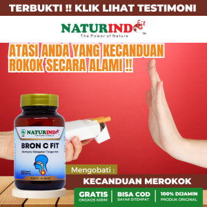 Obat Herbal Berhenti Merokok Detok Paru Paru Detoks Saluran Pernapasan Gurah Tenggorokan Mengeluarkan Lendir Kotoran - Racun BRON C FIT NATURINDOFIT