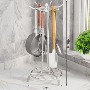 SXH  Kitchen Rotating Truner Frame Upgraded Bold Storage Stable plus-Sized Storage Rack with Water Tray