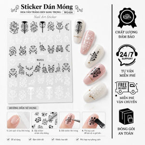 Sticker Dán Móng Họa Tiết Rồng Nghệ Thuật Và Hoa Lá Trang Trí Nail WG410 - WG429