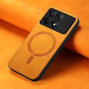 Magnetic Leather Case For Xiaomi Redmi Note 13 Pro Plus 12 13C 13T POCO X6 5G C65 Wireless Charging Anti-drop Slim Skin Cover
