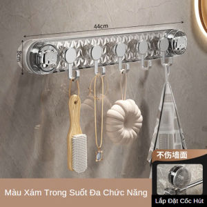 Thanh Móc Treo Quần Áo Hút Chân Không Nhà Tắm Móc Treo Đồ Đa Năng Móc Treo Tường Chịu Lực Lên Tới 5 Kg
