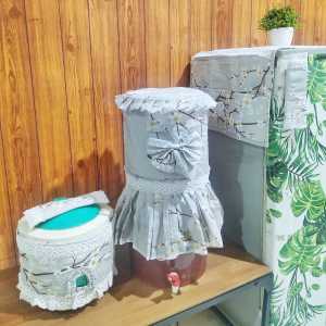 Shafiyyah.Sarban Set 3 in 1 Cover Galon Kulkas Magiccom Renda Ready Stock