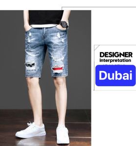 QUẦN SHORT SỌT LỬNG JEAN NAM CHẤT BÒ XANH LÓT VẢI ĐỎ ĐEN XÌ TEEN PHONG CÁCH SOÁI KA HK-956 DUBAI FASHION