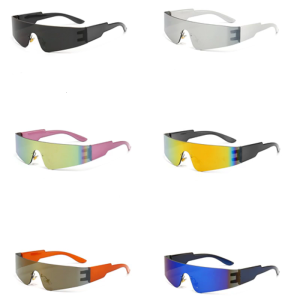 Futuristic Sporty Sunglasses Lightweight Trendy Sunglasses for Travel Stage Music Festival Shades Supply