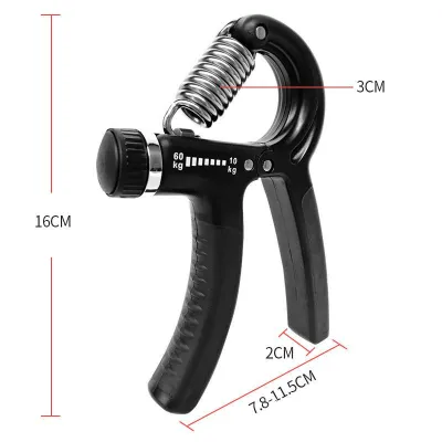 10-60 Kg Adjustable Heavy Grips Hand Gripper Gym Power Fitness Hand Exerciser Grip Wrist Forearm Strength Training Hand Grip (Black)