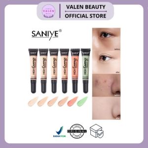 SANIYE [BPOM] Concealer Waterproof Wajah Full Coverage Color Corrector Merah Concealer Dengan R1072