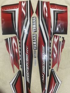 Bộ tem decal dán xe máy yamaha sirius giọt nước màu đỏ đen siêu đẹp