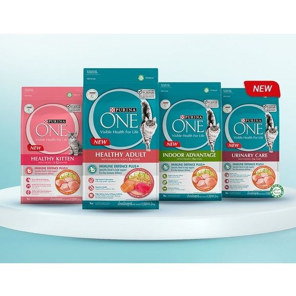 Purina One Cat Dry Food Healthy Adult Salmon and Tuna, Adult