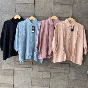 SYAKIRA Blouse Kemeja Oversize Rayon