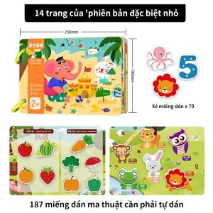 Montessori Sách giác ngộ đầu tiên cho trẻ em Sách học tập giáo dục sớm Sách yên tĩnh