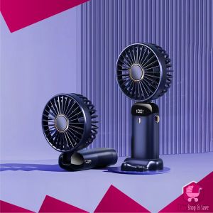 BabyShop-C1135 Kipas Angin Lipat Mini 5-Speed Wind Led Display dengan Aromaterapi USB 10000mAh Kipas