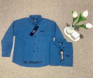 Kemeja Anak Laki-Laki Umur 1-14 Tahun Lengan Panjang/Kemeja Anak Warna Denim/Kemeja Polos Anak Lengan Panjang Terbaru/Kemeja Denim Anak Kualitas Terbaik/Bil Barqah17