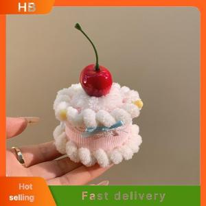 HB Cute Cherry Cake Hair Clip Womens Birthday Hat Headwear Hairpin Photography Atmosphere Sense Props Hair Accessories Gift