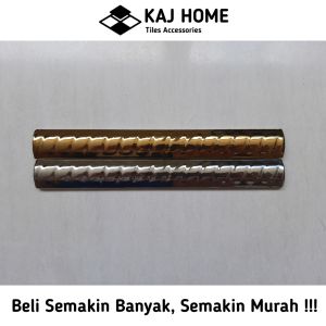Lis Keramik Kuku Macan Gold & Silver 20 cm Import Lis Keramik Untuk Dekorasi Paket Lis Keramik 1 Pcs 5 Pcs 10 Pcs - Lazada