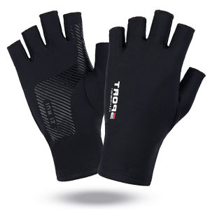 1 Pair Gloves For Motorcycle For Men Bike Two Half Finger Gloves Ice Silk Touch Screen
