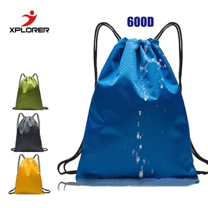 610D Foldable Drawstring backpack Waterproof Multifunctional Storage Gym School Bag Shopping Bag Shoulder Sling Backpack for Travel Outdoor Activities Sack on Sale Lazada PH