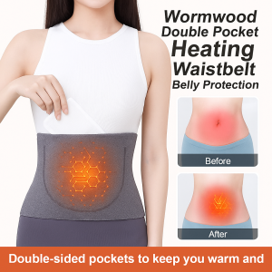 Warm belly protector belt plus no trace double pocket