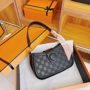 Túi xách nữ đeo vai caro (kèm khăn) hot trend LILA CAV25