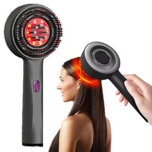 Ánh Sáng Màu Đỏ Lược mát xa da đầu Tóc điện Tăng Trưởng Bàn chải mát-xa Cầm Tay Da Đầu Applicator Chống-Rụng Tóc Nuôi Dưỡng Tóc Gốc dụng cụ mát-xa đầu