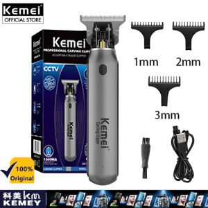 KEMEI KM-1757 Hair Trimmer Cordless Rechargeable Hair Clipper Oil Head Clipper 0mm Haircut Machine Beard Trimmer Carving Hair