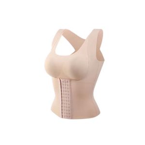 3-in-1 push up corset bra shapewear breasted posture corrector slimming corset front closure shaper trainer