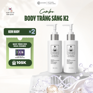 Combo 2 Kem Dưỡng Body Trắng Sáng Tự Nhiên Với Tinh Chất NMN và Collagen