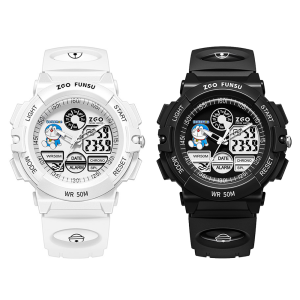 (พร้อมกล่อง/43.8 มม.) Doraemon นาฬิกาโดราเอมอนแท้ 100% สำหรับเด็กผู้ชายและเด็กผู้หญิง นาฬิกากันน้ำ นาฬิกาดิจิตอลพร้อมไฟแบ็คไลท์ กันกระแทก นาฬิกาเด็ก ของขวัญวันเกิด 3153