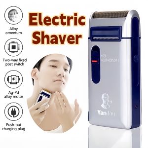 Original Mens Electric Shaver Portable Electric Shaver Beard Shaver Facial Shaver Floating Head Reciprocating Shaver Rechargeable Beard Sideburn Trimmer