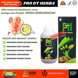 Obat Infeksi Saluran Kencing Kemih - Penyakit Isk - Kemih Pria dan Wanita - Kencing Batu - Kencing Berdarah - Kencing Berbusa - Sakit Kencing - 100% Herbal Alami PRO DT HERBA