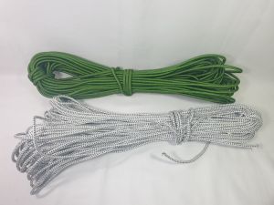 (Bán theo mét tới) Dây dù tròn xanh trắng dày 4mm siêu chắc chắn bền dây buộc đồ