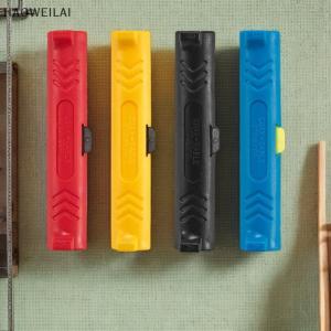 [HAOWEILAI] เครื่องปอกสายไฟฟ้าแบบก้านโยกหัวกลมคีมตัดสายโคแอกเซียลแบบหมุนปากกาตัดสายวิดีโอและเสียง