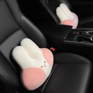 Gối Tựa Đầu Tựa Lưng Thỏ Hồng Dễ Thương Trang Trí Nội Thất Xe Hơi Phong Cách Đáng Yêu Cá Tính