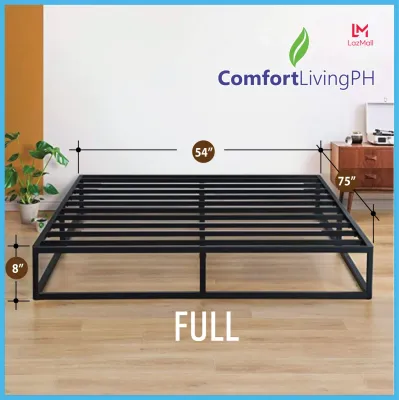 Comfort Living Premium Bed Frame Signature Moderna Steel Metal Bed Frame Full/Double 54x75