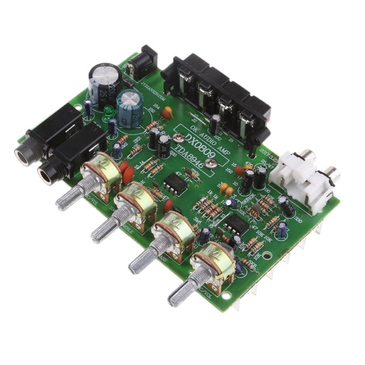 (JDBX) DX0809 Two-Channel Power Amplifier Board 60W Hi-Fi Stereo Audio