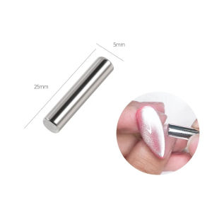 Magnet Mata Kucing mini Nail Art tools magnet silinder bulat kecil panjang Gel Polish Kutek gel