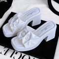 (+1 size)2024 trending 2 inch slide wedge heels sandals for women outdoor. 