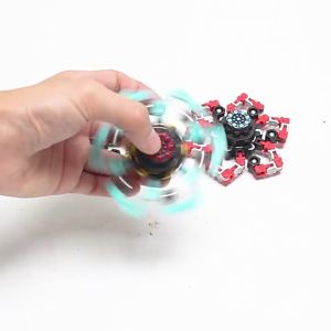 TEQIN Deformable Stress Relief Toy Fingertip Spinner Toy Transformable Creative Mechanical Gyro Toy For Kids