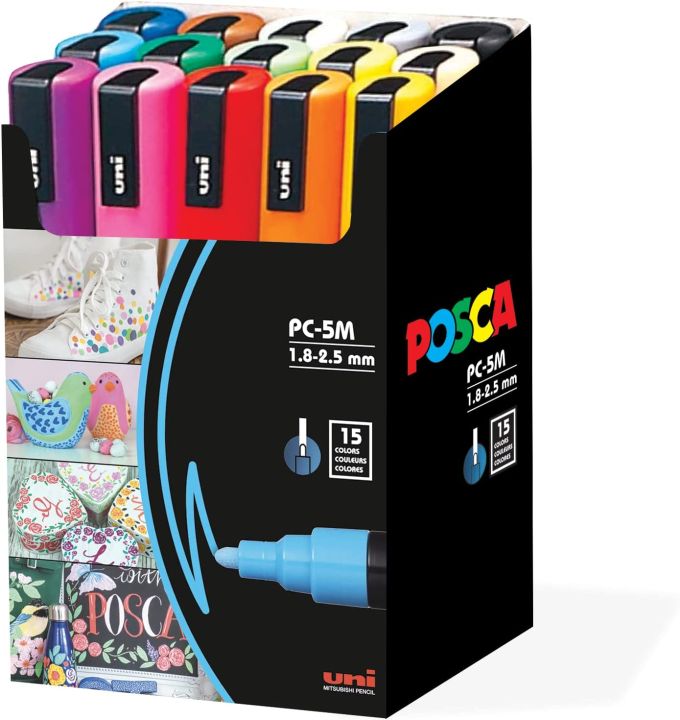 Pc 5m Posca Pens Medium Point Uni Posca Pc 5m Paint Markers