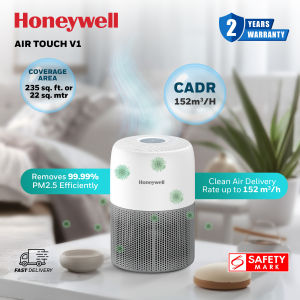Honeywell Air Touch V1 Compact Desk Air Purifier H13 HEPA Filter Removes 99.99% Pollutants Allergens Pet Danger Smoke Dust & Pollens