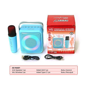 Advance Speaker V5 Portable Speaker Bluetooth Mic Wireless Karaoke