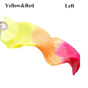 CHLOCH Kid Women Belly Dancing Fan Gradient Color 150cm Long Imitation Fan  Sell Multicolors Practice Dancer Tool Dance Accessories