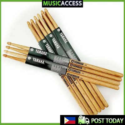 Yamaha Oak Drum Sticks Drumsticks 5A 7A One Pair Lightweight wood color drum sticks musical aparts Maple Wood Drum Stick